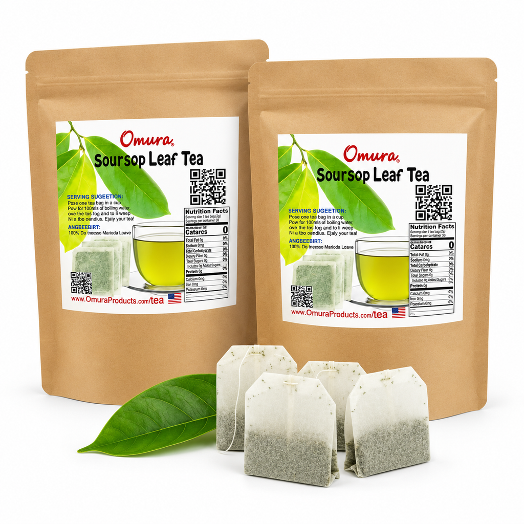 Omura Organic Soursop Tea – Caffeine-Free Herbal Tea